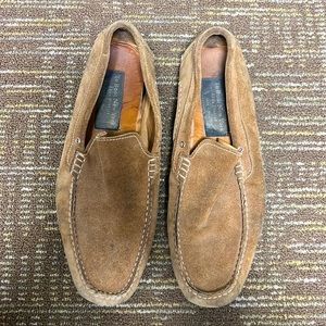 To Boot New York Adam Derrick O’Reilly Cigar Suede and Cashmere Slippers